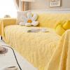 Plush Sofa Cover for Living Room, Couch Blanket, Sofa Slipcover, Dust, Anti-Cat Scratch, Single, Full, Four Season