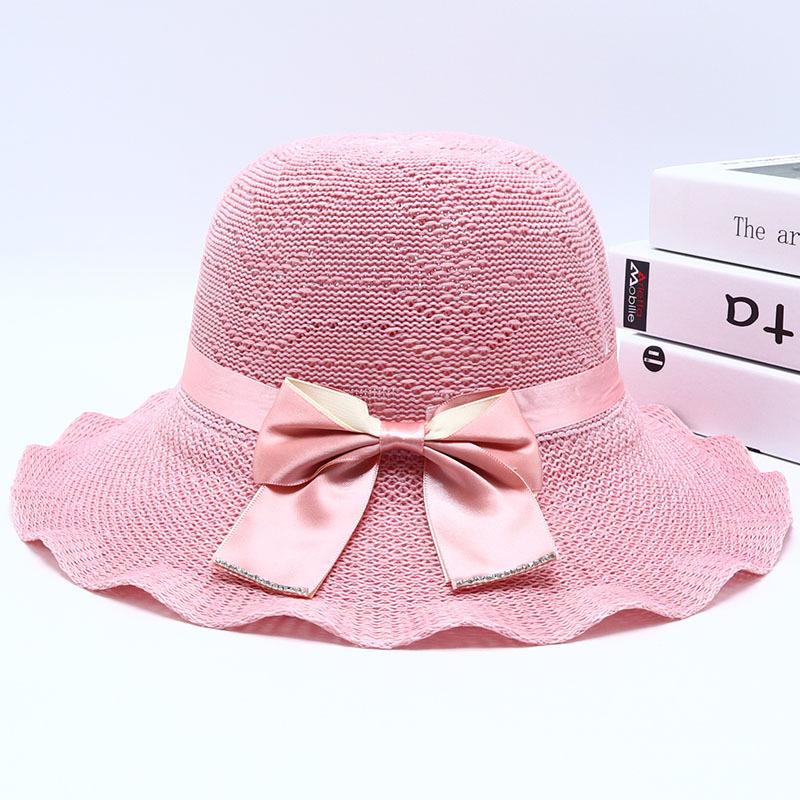 New Straw Hat Women's Outdoor Sunshade Sunscreen Hat Big Brim Trendy Vacation Beach Hat Breathable Cool Hat