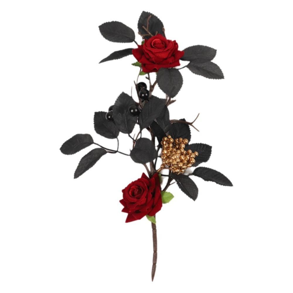 Vibrant Colors Halloween Simulated Flowers Decorative Maple Leaf Bouquet Dining Table