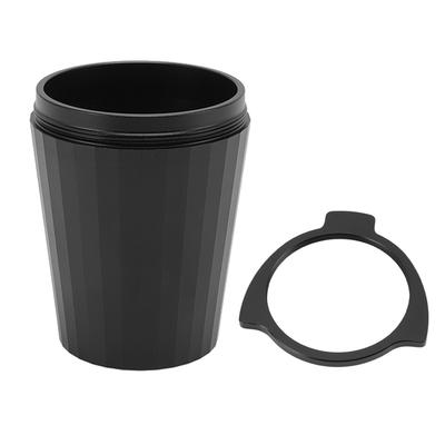 Tasse de Dosage de Café 54mm Alliage d'Aluminium Tasse de Dosage pour Porte-filtre pour Machine à Café Noir