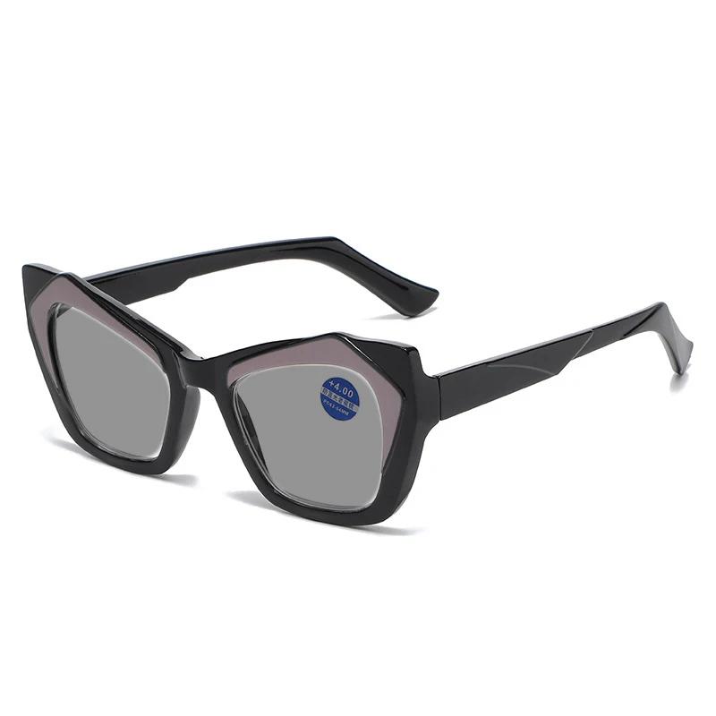 2025 New Fashionable Personalized Butterfly Shaped Women's Reading Glasses Outdoor Neutral HD Color Blocked Design Glasses