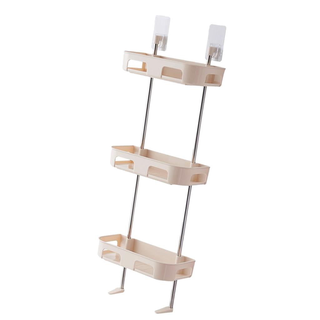 1/2/ Toilet Shelf Bathroom Storage rack -mounted Shower Shampoo Tissue Towels Holder