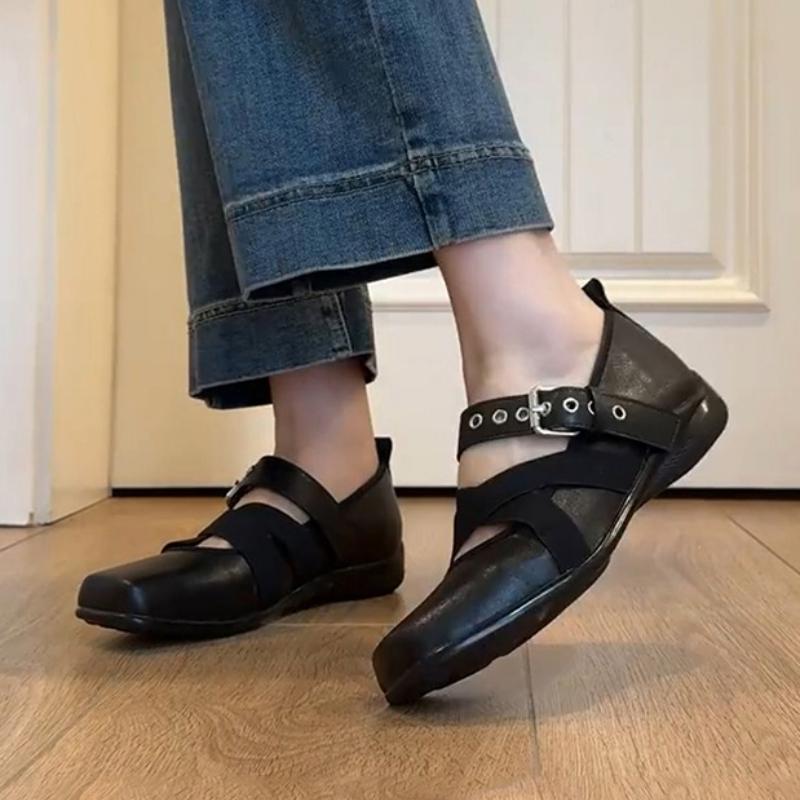 Fashion Women Flats Square Toe Shoes Fashion New Summer Loafers 2025 Trend Sandals Casual Woman Sneakers Sport Walking Zapatos Mujer