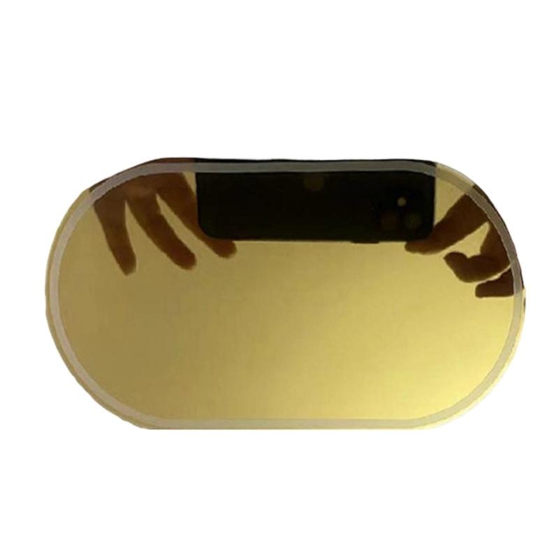 Mirror for Car Sun Visors Stainless Steel Shatterproof Adhesive Mounting Clear Imaging Universal Makeup Mirror