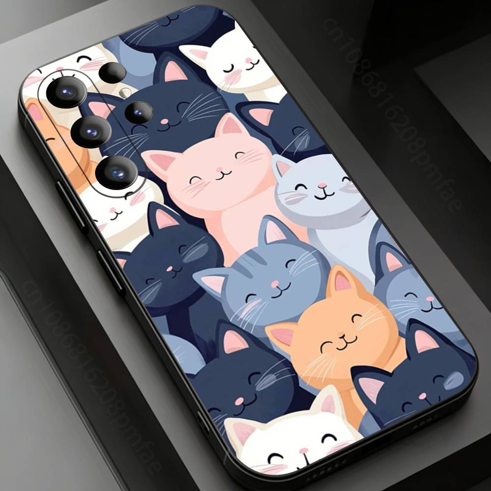 plenty of cats Phone Case For Samsung Galaxy S26,25,24,23,22,21,20Plus Ultra Samsung S20plus5G