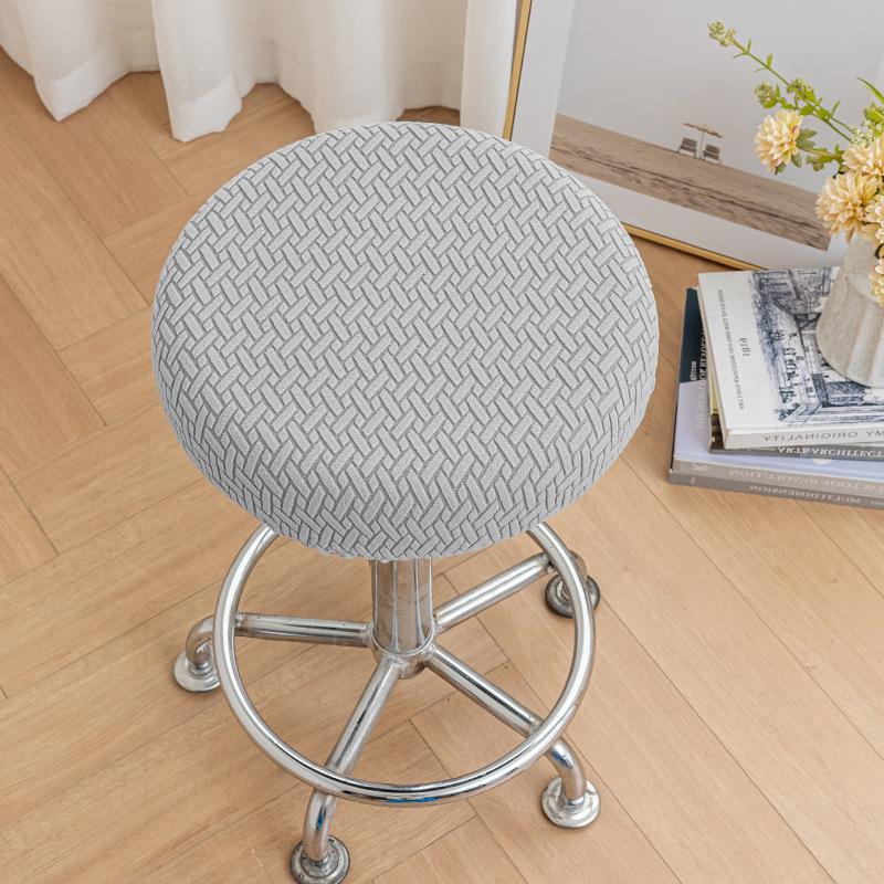 Anti-slip Round Stool Cover Chair Bench Protective Cover Bar Beauty Salon Swivel Chair Round Cloth Seat Cover