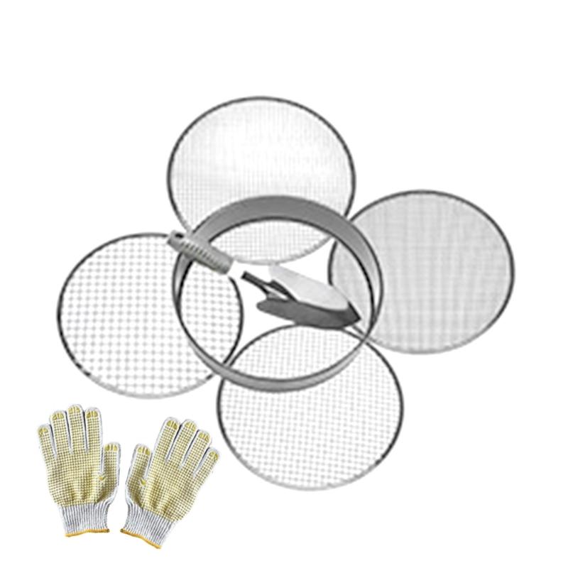 

Soil Sifter Metal Garden Sieve Stainless Steel Meaty Garden Compost Soil Stone Sieve Meshing Filtration Gardening Tool 1