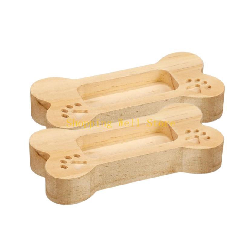 KX4B Portable Card Display Stand Sturdy Desk Storage Rack Home Accessory for Professional Charm Paws 2 Pieces Set