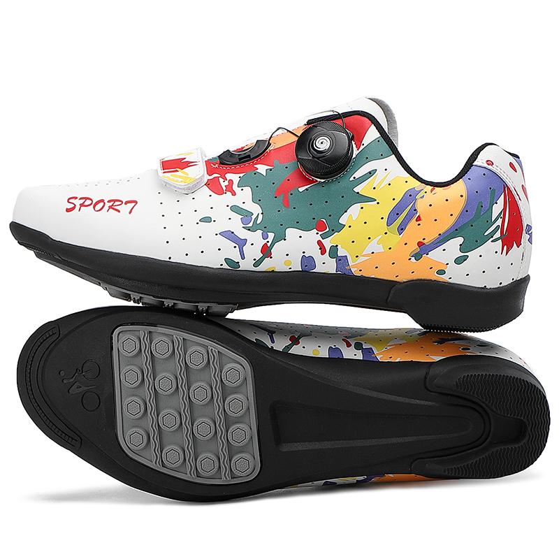 2025 New Cycling MTB Shoes Men Sports Route Cleat Road Bike Speed Flat Sneaker Racing Women Bicycle Mountain Spd Biking Footwear