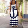 Women's Slip Dress Maxi Long Dress Anchor Pattern Print Dress Spring & Summer Leisure Vacation