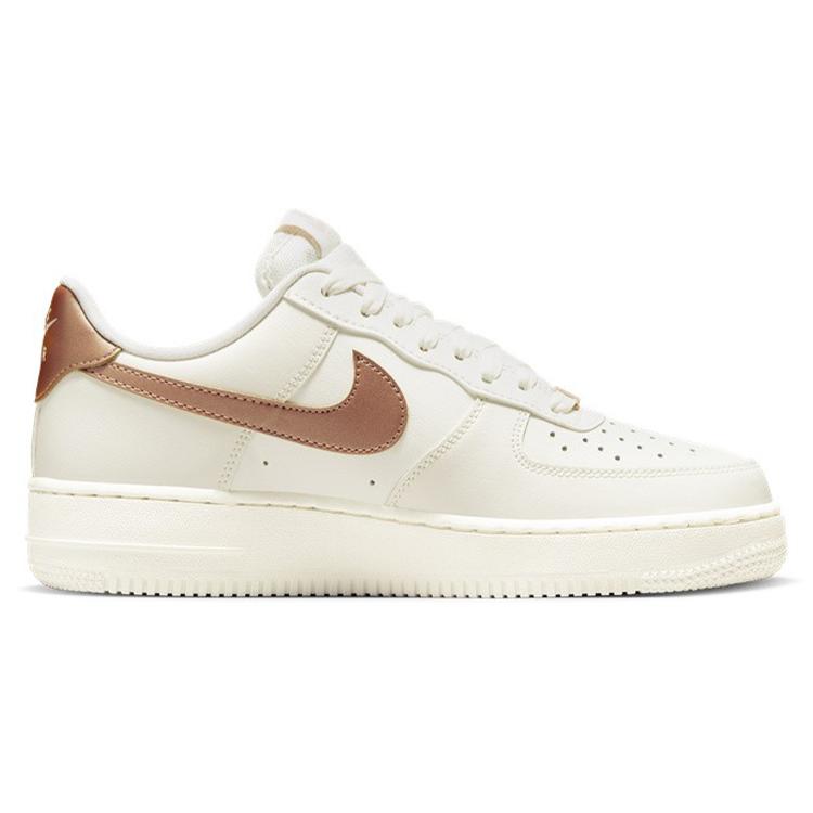 New Nike Air Force 1 '07 Sail Metallic Red Bronze Women's DD8959-109