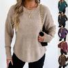 Women S Casual Loose Pullover Sweater Long Sleeve Round Neck Winter Top