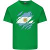 Torn Argentina Flag Argentinian Day Football Unisexs Light Cotton Tshirt
