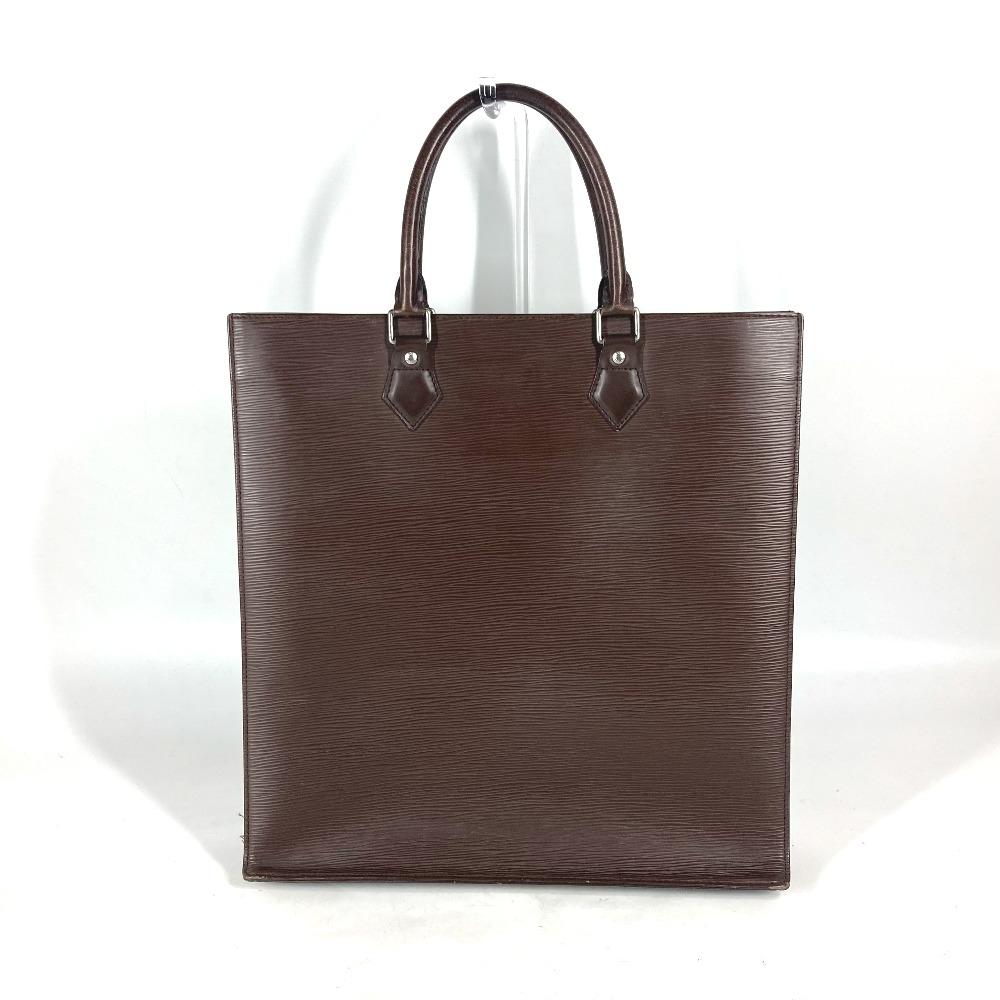 Louis Vuitton M5908D Epi Sac Plat Tote Bag Vertical Hand Bag Leather mocha Brown