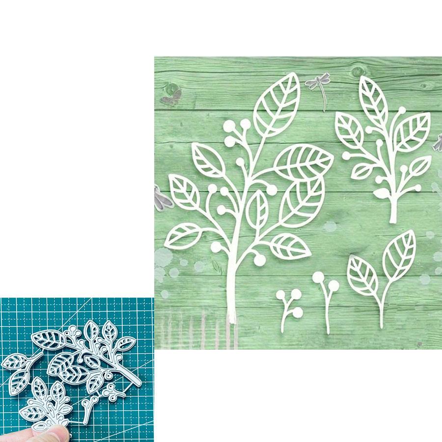 Leaves Metal Cutting Dies Stencil DIY Scrapbooking Embossing Paper Cards Album Making Decorative Craft Cut Template