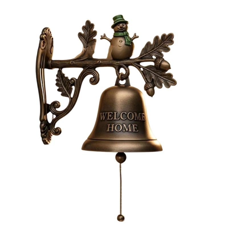 Metal Christmas Entry Doorbell Seasonal Welcome Sign Impermeable Plan Quick Arrange Gift Concept for Home Shop Decors