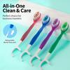 1-Pack Foldable Dental Floss Toothbrush Portable And Compact For Travel