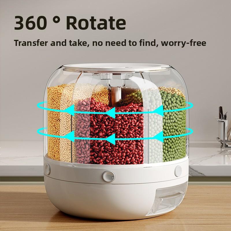 Five Grain and Miscellaneous Grain Storage Box, Insect Proof, Moisture-proof, Sealed, Rotating, Rice Tank Storage Tank