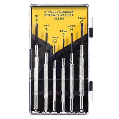 Jeu de tournevis de précision, 6 pièces, résistance à la Corrosion, à la rouille, durabilité, équipement de précision, ensemble d'outils de réparation MYY