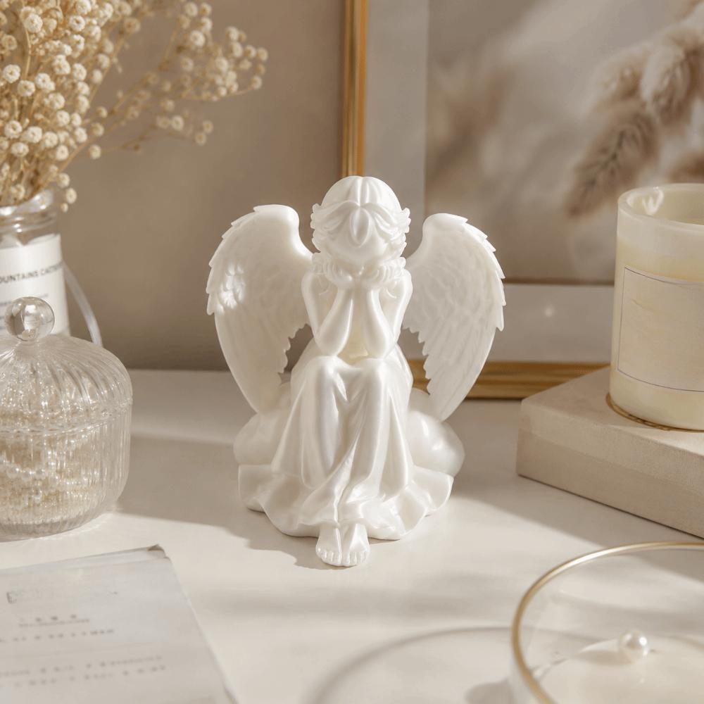 Decoration Desktop Ornaments Light Luxury Guardian Angel Figurine Cute Girl Sculpture Office