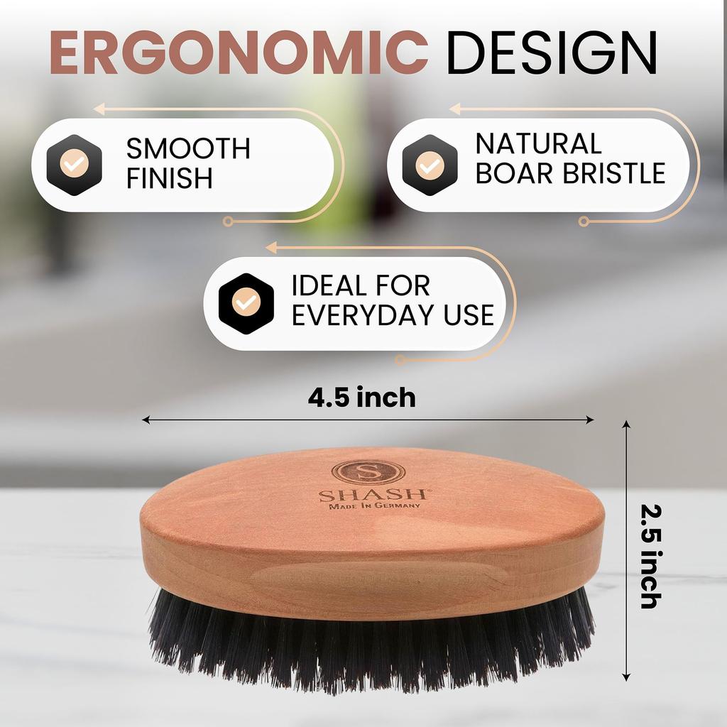 Handmade in Germany since 1869 Hairbrush Boar Bristle Grooming Boa Bristle Grooming For Fine to Medium Wooden Hairbrush Men's Hairbrush, Men's - 100%
