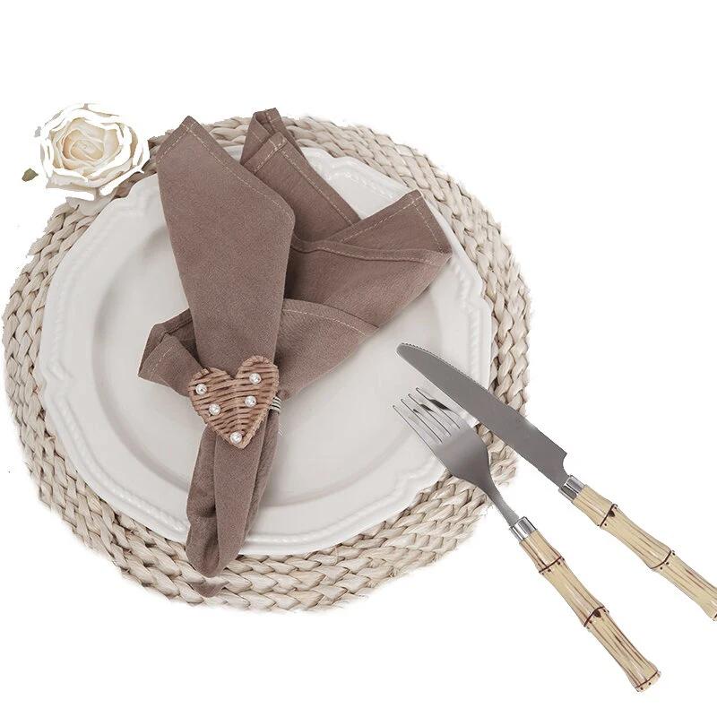 

12 шт. Салфетки для ужина светло-зеленые 40X40 см, моющиеся салфетки с подшитыми краями для украшения свадьбы, дня рождения, семейных вечеринок