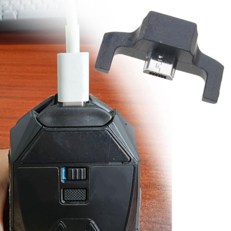 Gaming Maus Micros USB auf USB C Konverter Ersatzteil für G900 G903 Modelle Hohe Langlebigkeit Kunststoff Metall