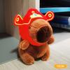 Cute Plush Capybara Keychain Cartoon Animals Toy Stuffed Soft Doll Plush Gift Kid Toys Doll Bag Hanging Ornaments Car Pendant