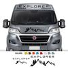 Mountain Styling Car Body Stickers Decor Motorhome Graphics Vinyl Decals For Fiat Ducato Peugeot Boxer Camper Van