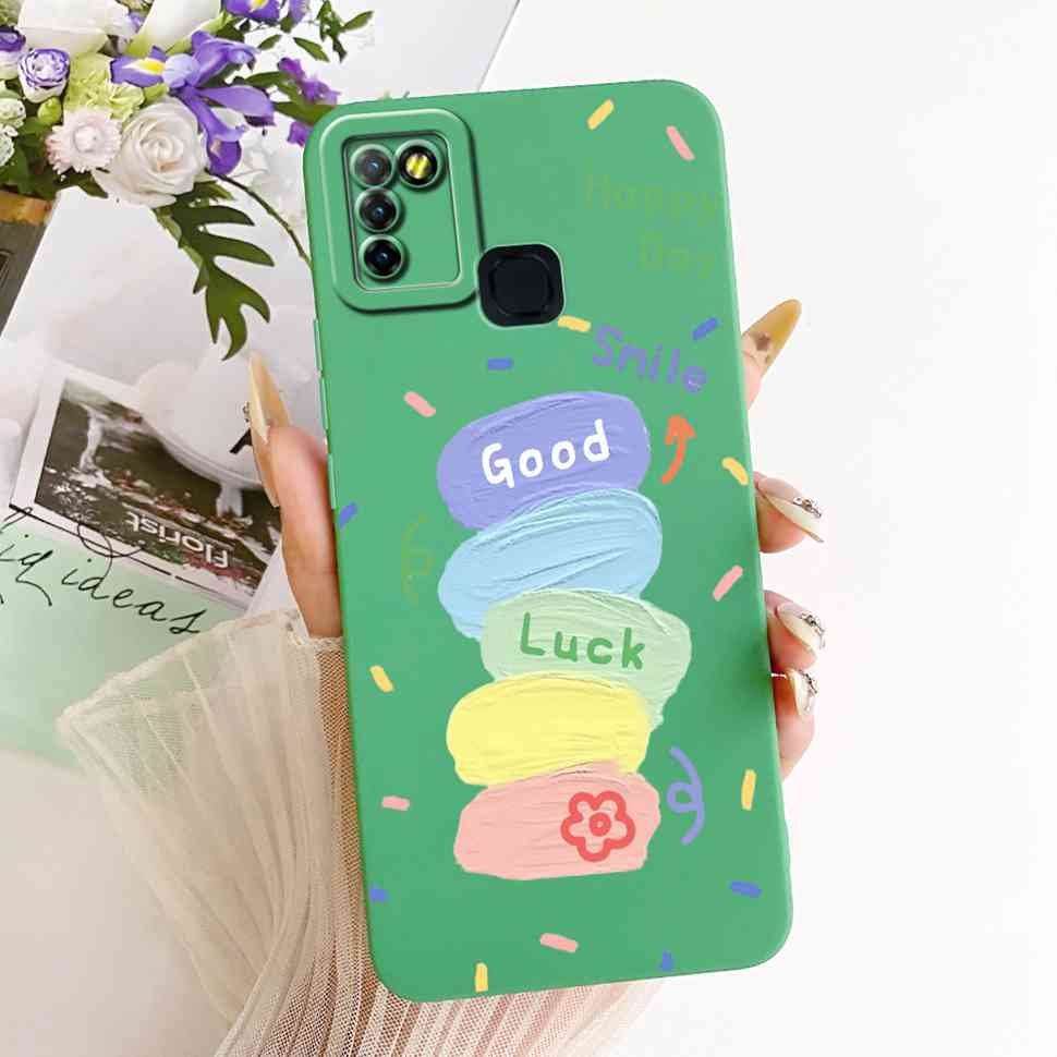 For Infinix Hot 10 Lite X657B Case Cute Cartoon Cat Print Silicone Back Cover For Infinix Hot 10Lite Phone Protection Cases