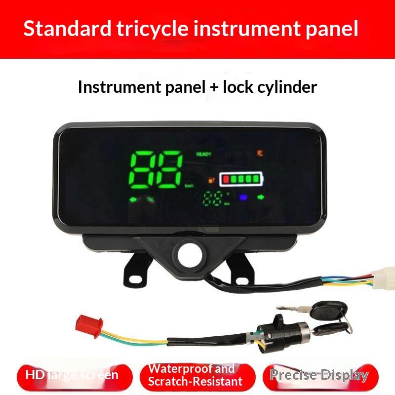 Tricicletă Vehicul Electric Lamă Ascuțită Contor Motocicletă Electrică Afișaj cu Cristale Lichide Ansamblu Contor Kilometraj 48V 60V 72V instrument set