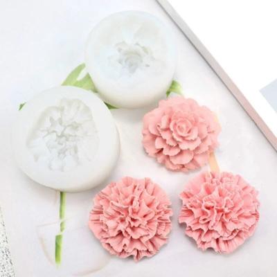 Molde de silicone de flor 3D, moldes de velas de sabão caseiro, moldes de decoração de bolo de chocolate, ferramentas DIY