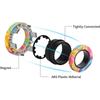 3pcs Finger Magnetic Rings Colorful Fidget Toy Set Adult Magnets Spinner Rings for Relieve Stress Anxiety Relief Therapy