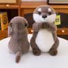 New Cute Cartoon Otter Anime Kawaii Soft Pendant 15/25/35cm Accompany Fluffy Otters Plushies Children's Birthday Gifts