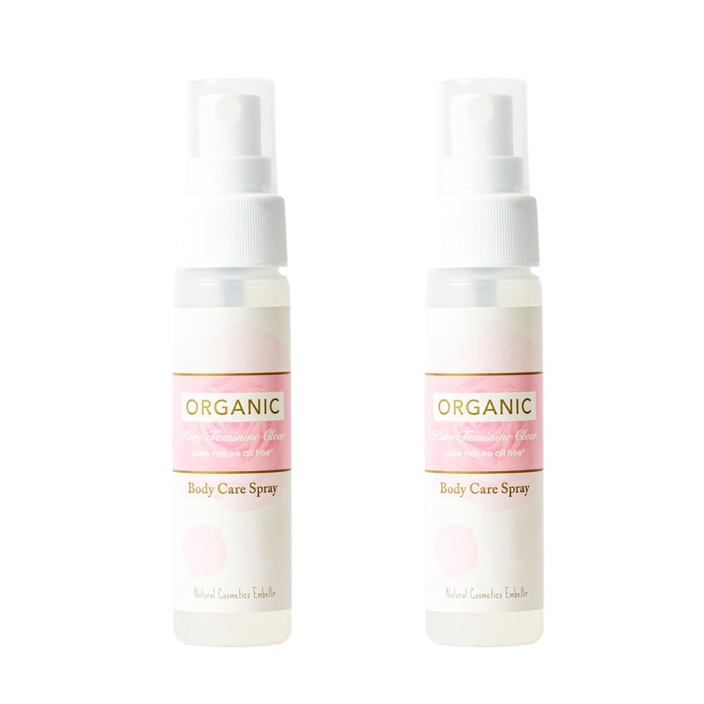 Pure Medel Pure Feminine Clear Deodorant Mist for sensitive eliminating odors and (2-pack, Rose) skin, stuffiness.