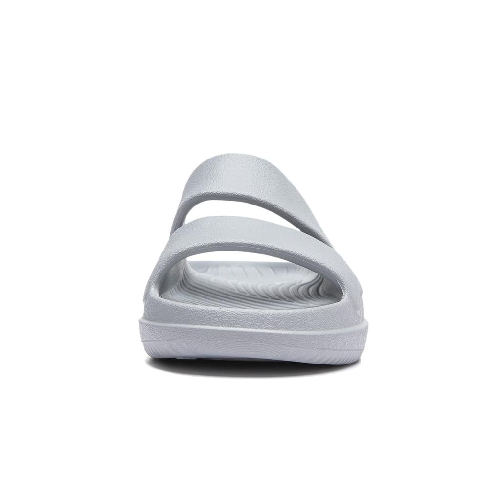 Li Ning Soft Clap Slip Resistant Abrasion Resistant Slide Slippers Unisex Ultimate Gray AGAU005-4