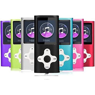 Reproductor de MP3, reproductor de música con tarjeta de memoria de 16 GB Reproductor de música digital portátil/vídeo/grabación de voz/radio FM/lector de libros electrónicos/visor de fotos/1.8