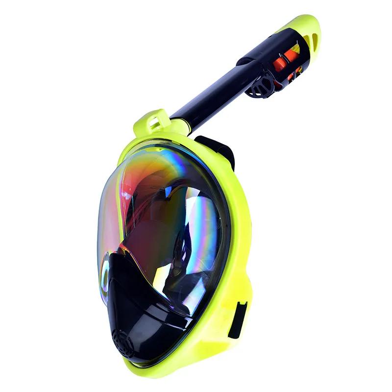 NEUE UV Anti-Beschlag Tauch-Vollgesichtsmaske Plattierung Unterwasserbrille Weit Scuba Schnorcheln Erwachsene Scuba Speerfischen Tauchausrüstung
