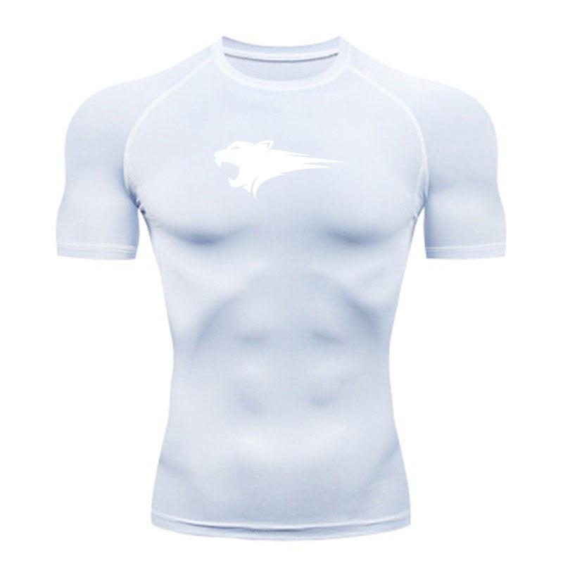Men's Quick Dry Compression Workout T-Shirt, Breathable Pant