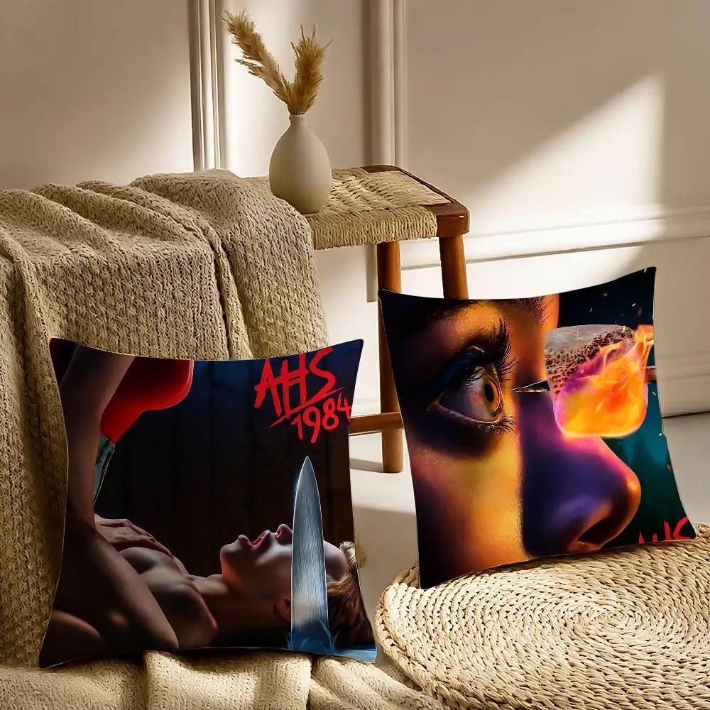 American Horror Story 1984 Pillow Case Sofa and Living Room Decorative Cushion Covers Dust-proof and Mite-proof Invisible Zipper