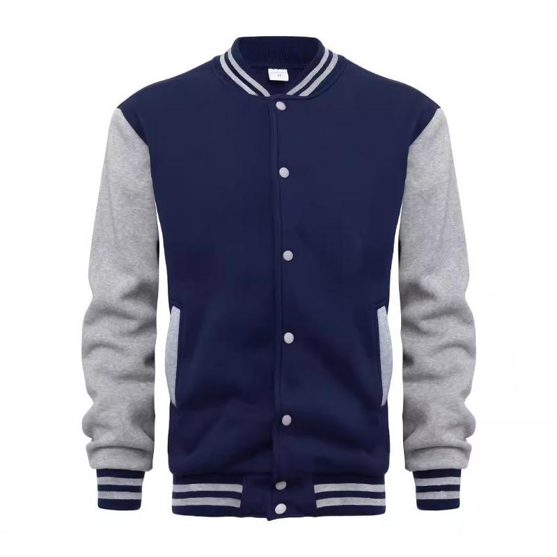 Heren Casual Enkelrijige Baseballjack Sweatshirt Polyester