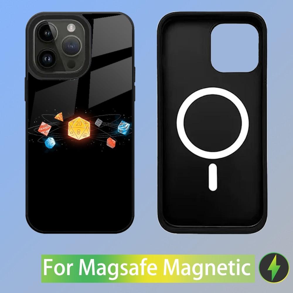 Game D-Dungeons D-Dragons D-DND Phone Case For iPhone 16,15,14,13,12,11,Plus,Pro,Max Mini Magsafe Magnetic Wireless Charging iPhone11PROMAX