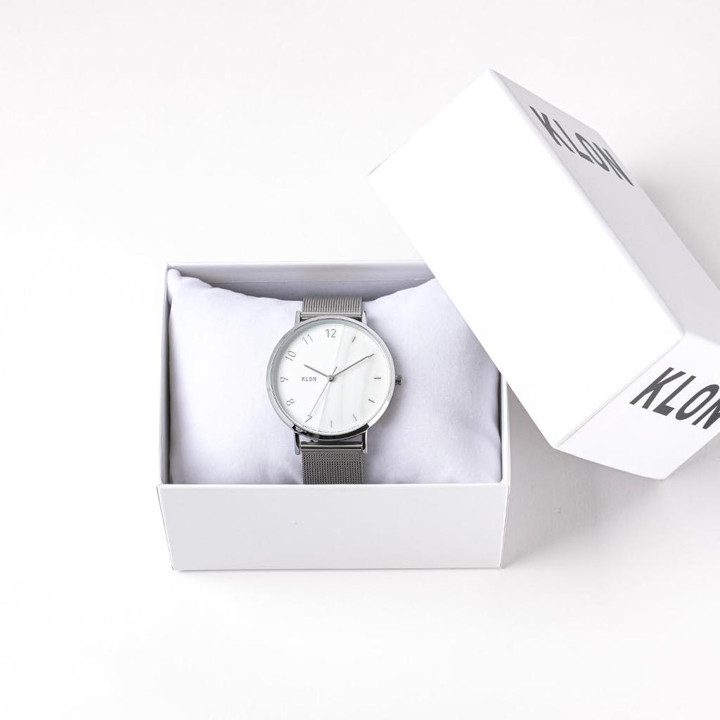 Klon Watch Connection Halfshell Latter Silver Mesh 38mm
