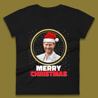 Prince Harry Christmas Womens T-Shirt Mens Tops Tees Unisex