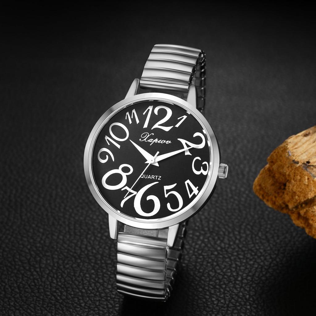 Waterproof One Size Fits Analog Cute and Stylish Alloy Perfect for Commuting or School Perfect Gift for White and Christmas Women's Watch, Most,