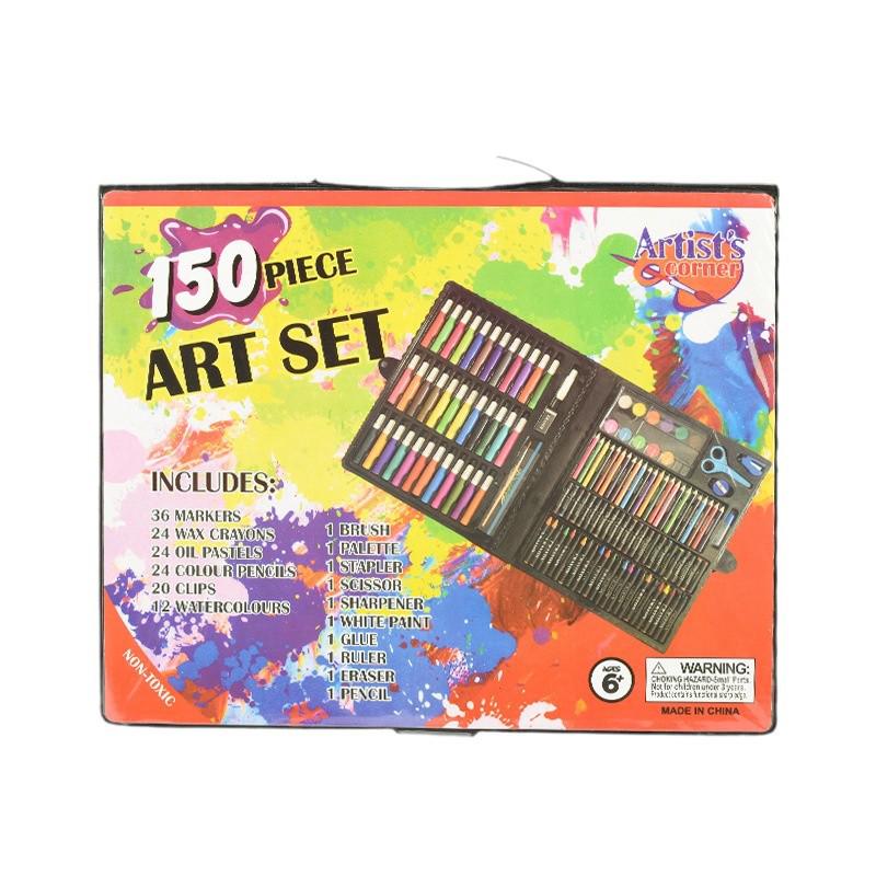 150-Piece Children's Watercolor Brush Set - Complete Portable Painting Kit for Graffiti and Art