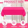 Peryiter 12 Pack Assorted Neon Color Plastic Tablecloth Disposable Rectangle Tropical Colored Table Cover Neon Party Supplies Birthday Wedding Picnic