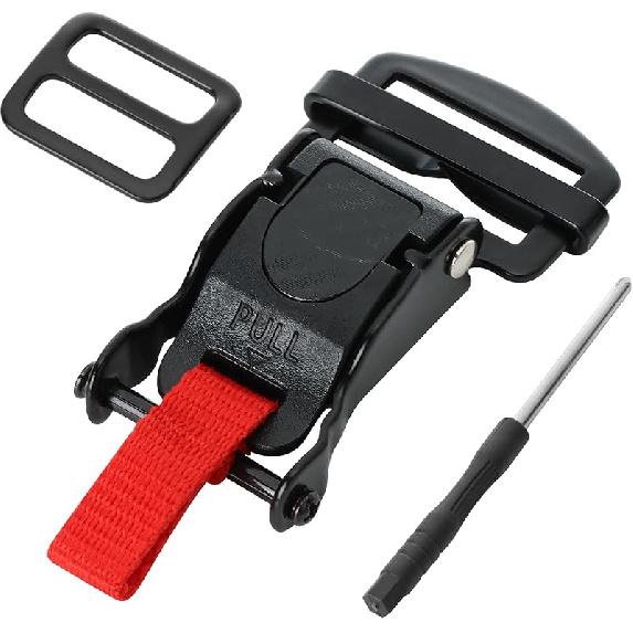 Helmet Quick Release Buckle Kit Stainless Steel Ratcheted Chin Strap Adapter for Motorcycle Helmets Easy tallation