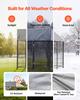 VEVOR Outdoor Dog Kennel, 1.12 x 1.15 x 1.25 m Large Dog Kennel with Secure Lock
