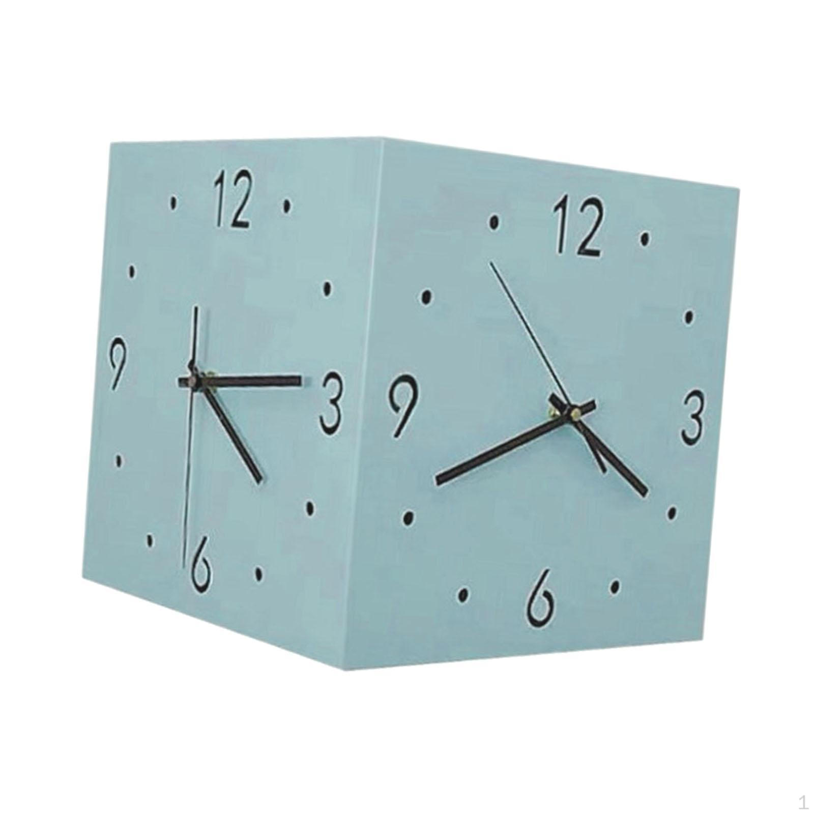 

Часы угловые, тихие, квадратные, для кафе, столовой синий